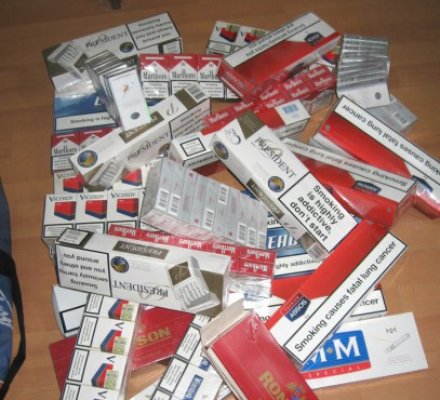 4.280 de ţigarete, confiscate de poliţiştii de frontieră